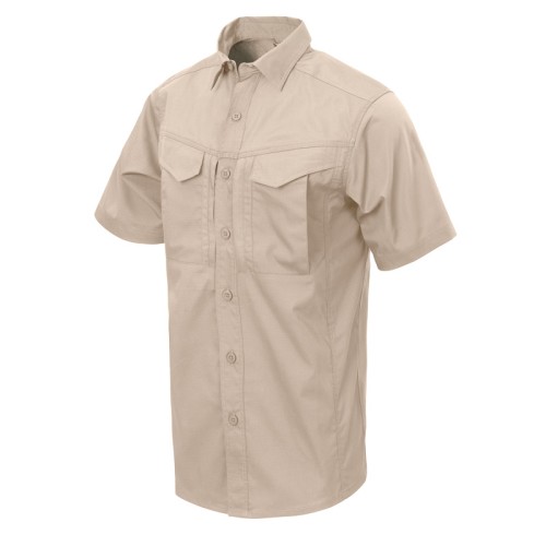 Koszula letnia męska Helikon Defender Mk 2 Krótki Rękaw Khaki/Beżowa