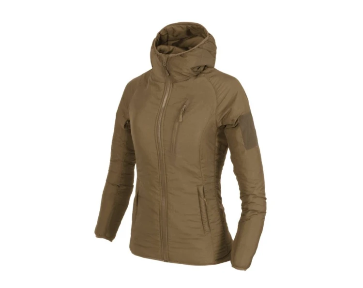 Kurtka Helikon Womens Wolfhound Hoodie Climashield Apex Coyote