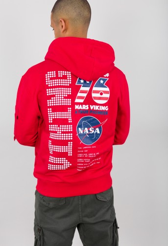 Viking Pioneer Hoody Speed Red Alpha Industries Bluza NASA