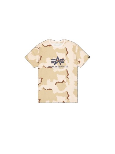 Koszulki męska Alpha Industries Basic Big Logo Camo T-Shirt - Desert Camo