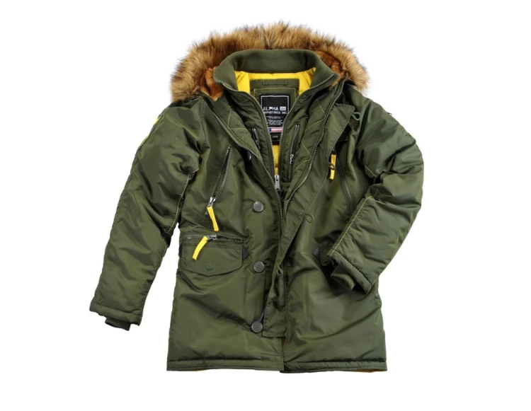 Kurtka Zimowa Parka Alpha Industries N3B PPS Dark Green