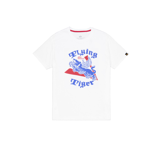 Alpha Industries Flying Tigers Ink T-Shirt - Biała