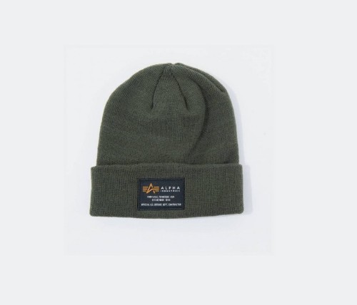 Alpha Industries Crew Beanie Dark Green