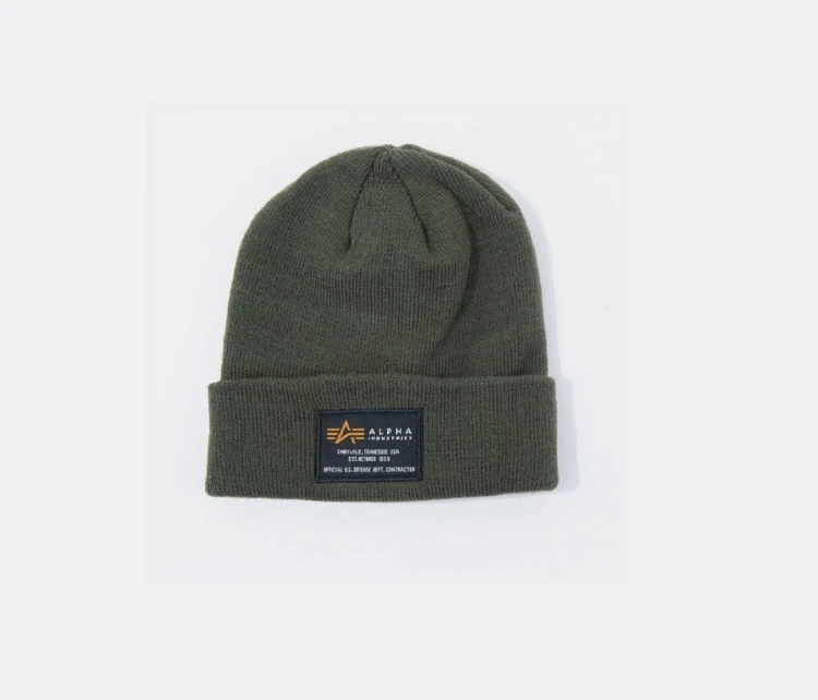 Alpha Industries Crew Beanie Dark Green