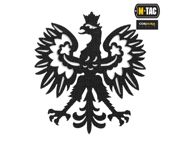 Naszywka Polski orzeł M-Tac Laser Cut Czarna