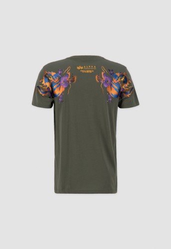 Alpha Industries Dragon EMB T-shirt Dark Olive
