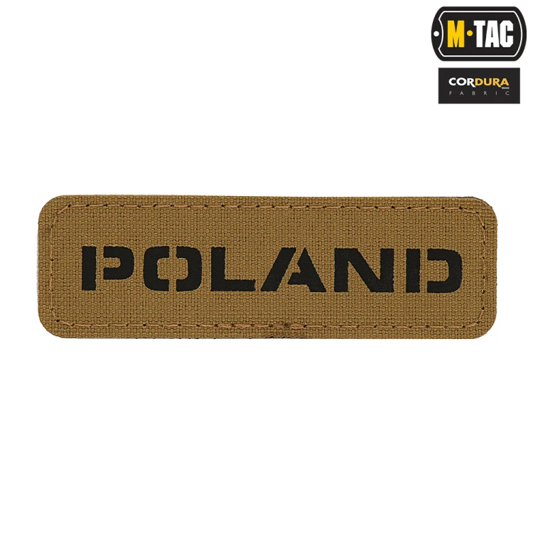 Naszywka Poland 25х80 Laser Cut M-tac Coyote