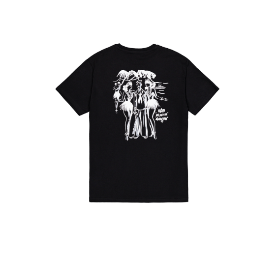 Alpha Industries Aloha Back Print T-Shirt - Czarna