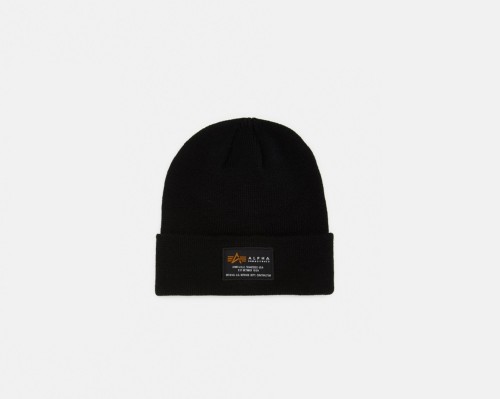 Alpha Industries Crew Beanie Czarna