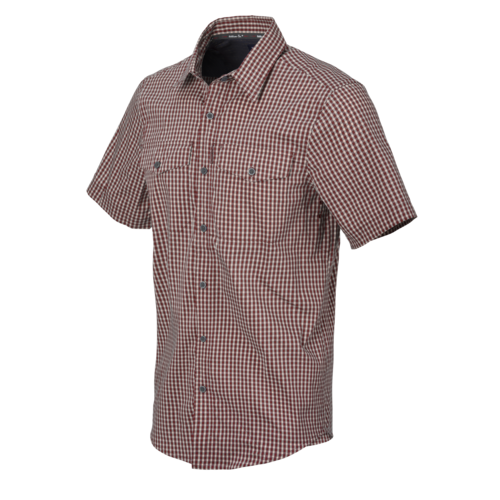 Koszula Helikon Covert Concealed Carry Shirt SS - Dirt Red Checkered