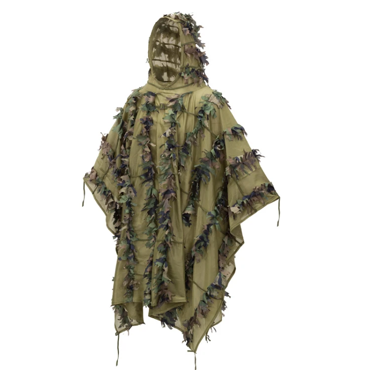 LEAF GHILLIE PONCHO - US Woodland Helikon