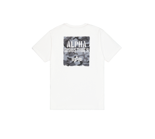 Alpha Industries t shirts camo Koszulka Camo Print T-Shirt - Biały