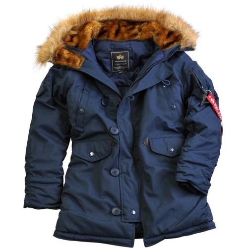Parka Zimowa Damska Alpha Industries Explorer WMN N3B Rep Blue