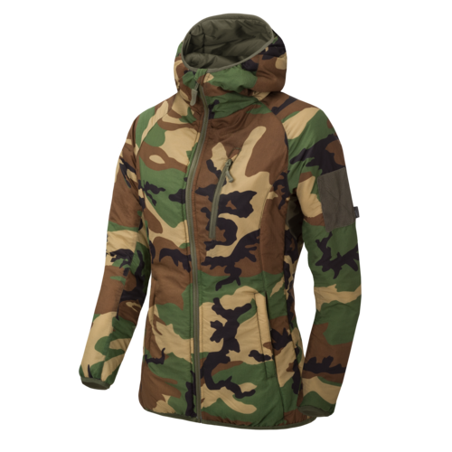 Kurtki pikowane damskie Wolfhound Hoodie US Woodland