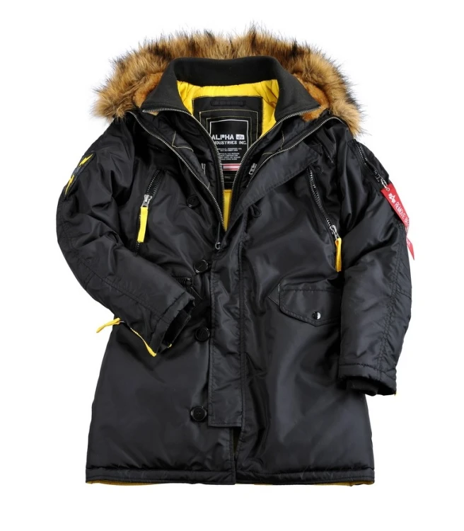 Zimowa Damska Parka N3B PPS Wmn Alpha Industries Czarny