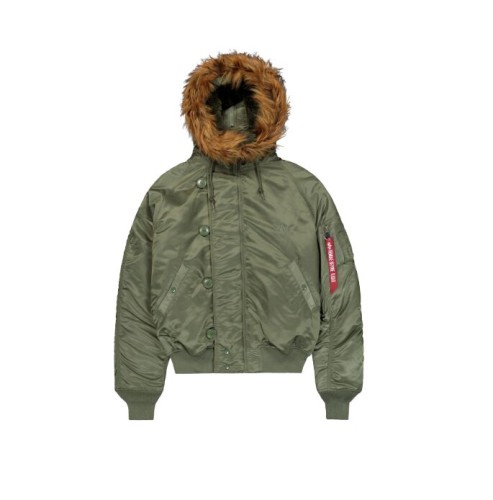 Krótka kurtka zimowa N2B Heritage Alpha Industries Sage Green