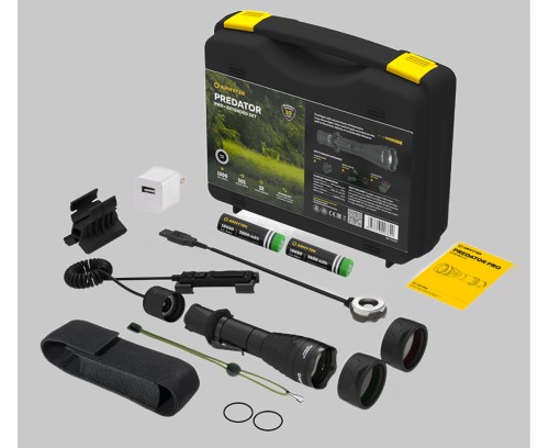 Latarka Armytek Predator Pro Magnet USB Extended Set