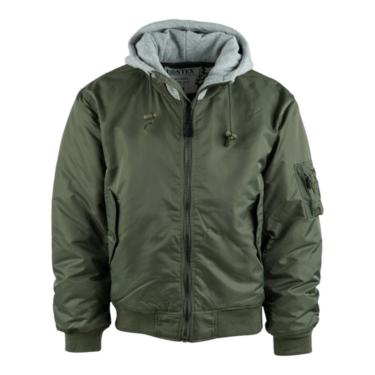 Szwedka kurtka z kapturem MA-1 Fostex - Olive Green