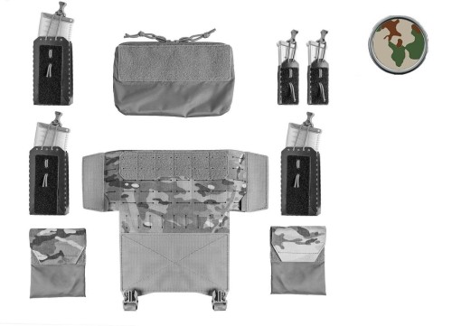 Flecktarn Desert Panel przedni FREEMASON Templars Gear