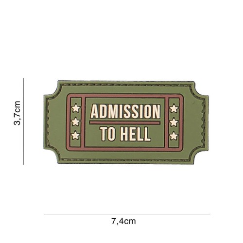 Naszywka Admission to Hell PVC Multi