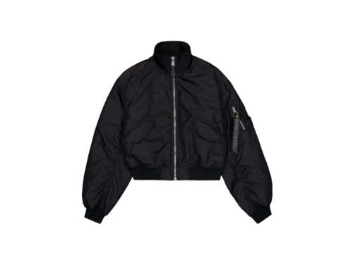 Kurtka bomberka dziewczęca Alpha Industries MA-1 Cropped Bomber Jacket Women - Czarny