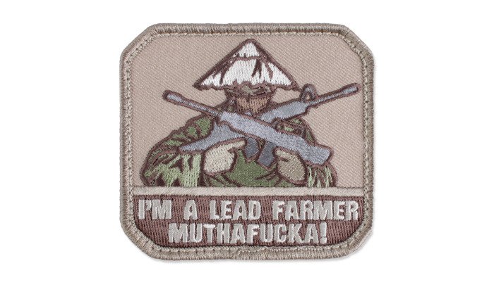 Mil-Spec Monkey Lead Farmer Arid Morale Patch