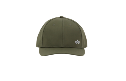 Czapki z prostym daszkiem Metal Label Cap Alpha Industries - Dark Olive