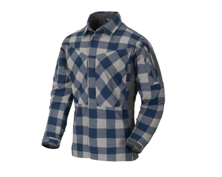 Helikon MBDU Flannel Shirt Slate Blue Checkered