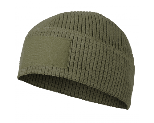 Czapka beania Helikon Range Olive Green Beanie Grid Fleece
