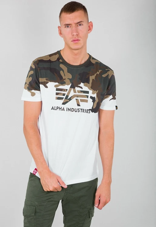 Lost Camo T Alpha Industries T-shirt Biały