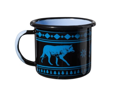 Kubek Emaliowany Helikon Wolf Mug 350 ml Niebieski