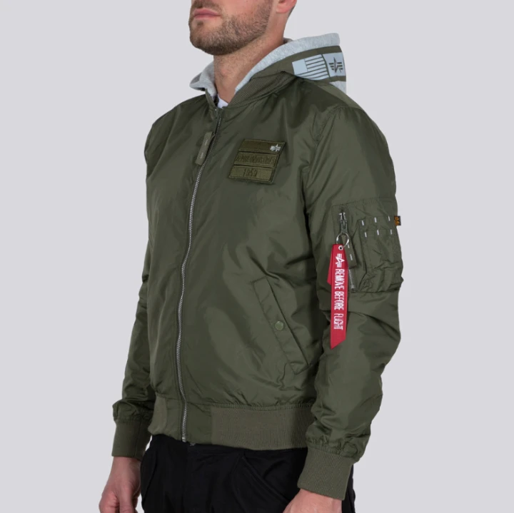 Ma-1 TT Hood Custom Alpha Industries Dark Green