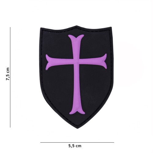 Naszywka PVC Crusader Pink