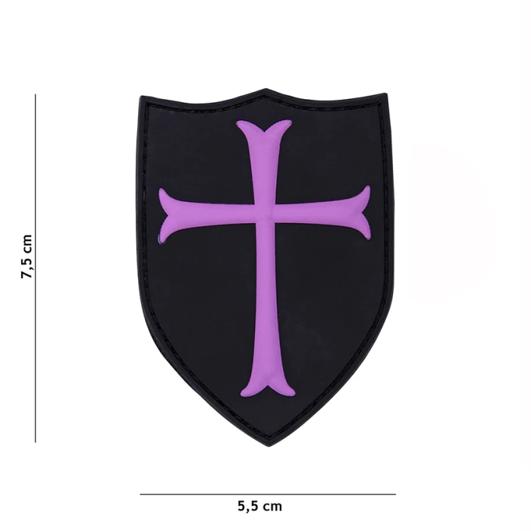 Naszywka PVC Crusader Pink
