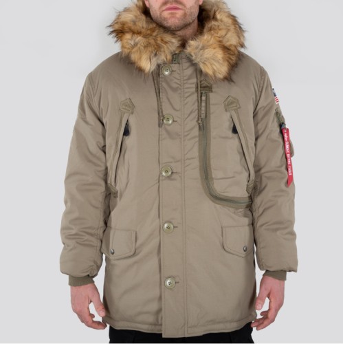Długa kurtka zimowa Polar Jacket Stratos Alpha Industries