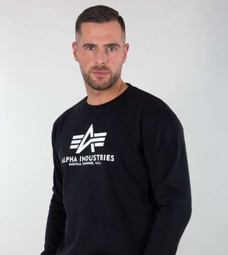 Bluza Basic Sweater Alpha Industries Czarna