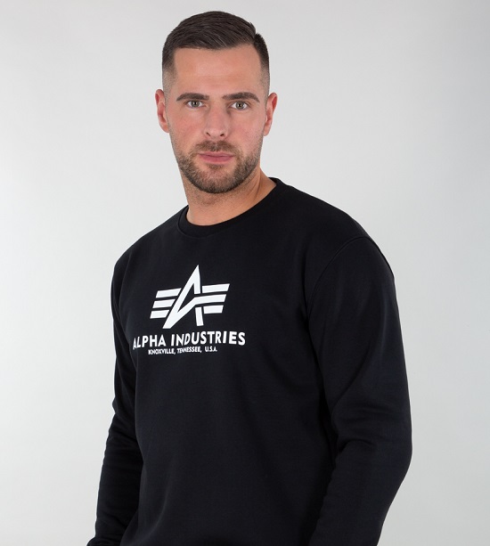 Bluza Basic Sweater Alpha Industries Czarna