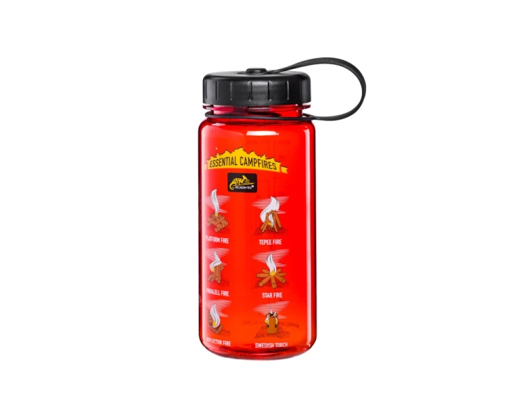 butelka helikon 0 55 Tritan Wide Mouth Campfires (550 ml) Czerwony/Czarny