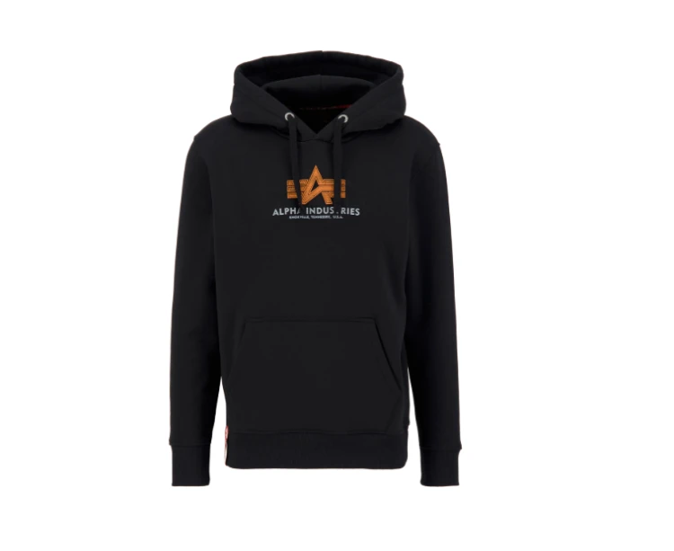 Bluza Czarna Basic Hoody Rubber Alpha Industries