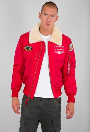 Kurtka Air Force Injector III Alpha Industries Speed Red