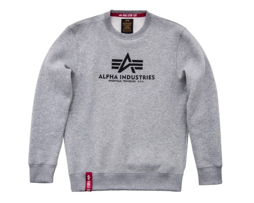 Alpha Industries Basic Sweater Bluza Grey Heather
