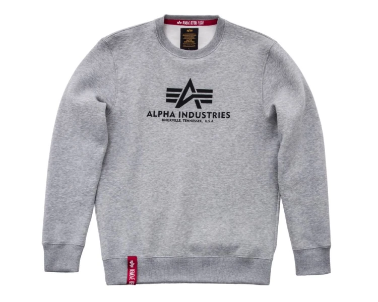 Alpha Industries Basic Sweater Bluza Grey Heather