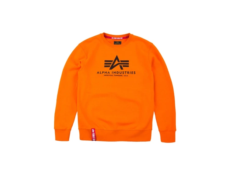 Alpha Industries Bluza Basic Sweater Flame Orange