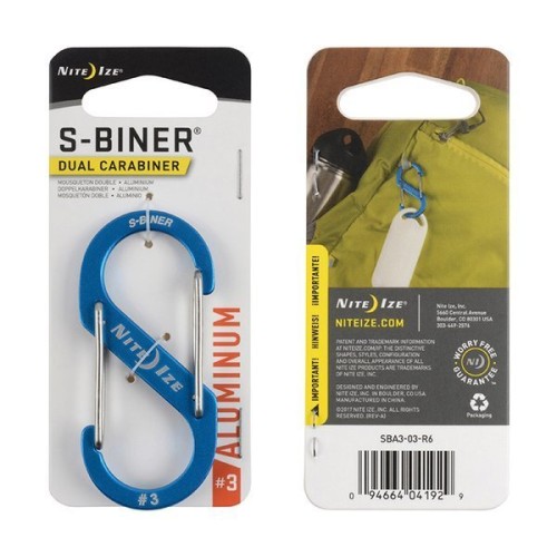 Nite Ize Karabinek S-Biner Aluminum 3 Niebieski SBA3-03-R6
