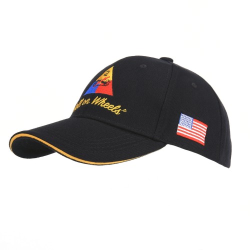 Czapki męskie 2nd Armored Division Fostex Czarna