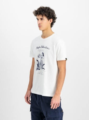 Koszulka hawajska męska Alpha Industries Hawaii T-Shirt - White