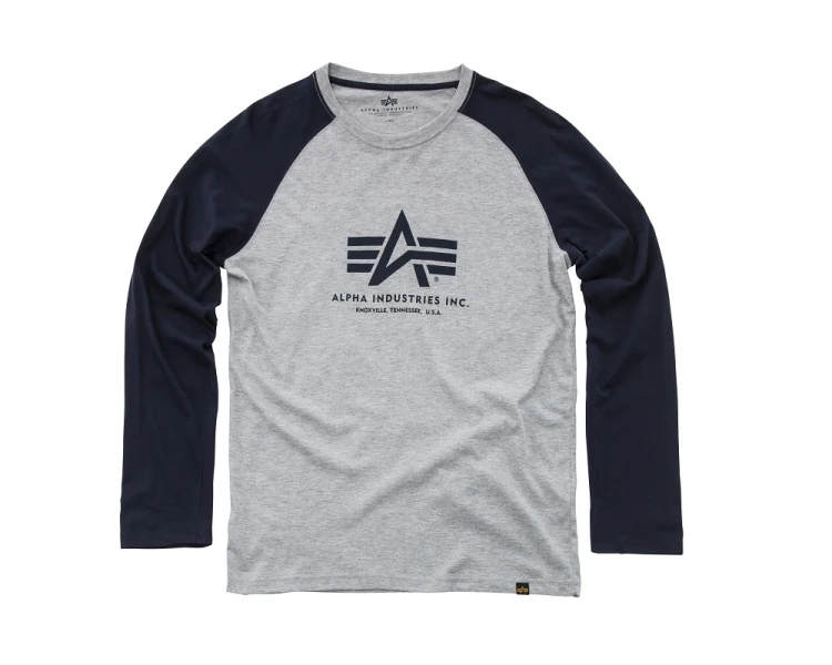 Longsleeve T-shirt Basic LS Alpha Industries Replica Blue