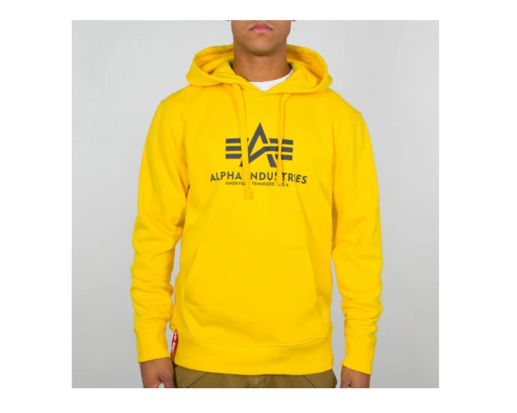 Bluza Alpha żółta Basic Hoody Alpha Industries Empire Yellow
