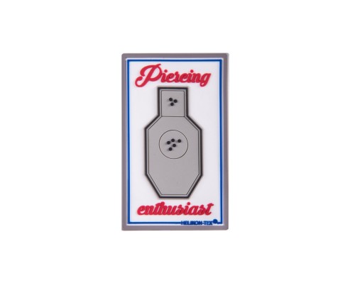 Emblemat Helikon PIERCEING ENTHUSIAST PVC Naszywka Biały