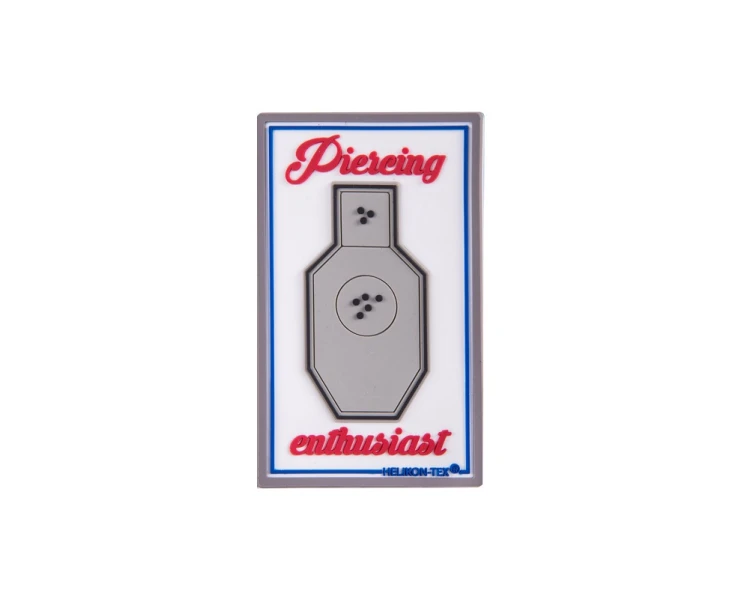 Emblemat Helikon PIERCEING ENTHUSIAST PVC Naszywka Biały